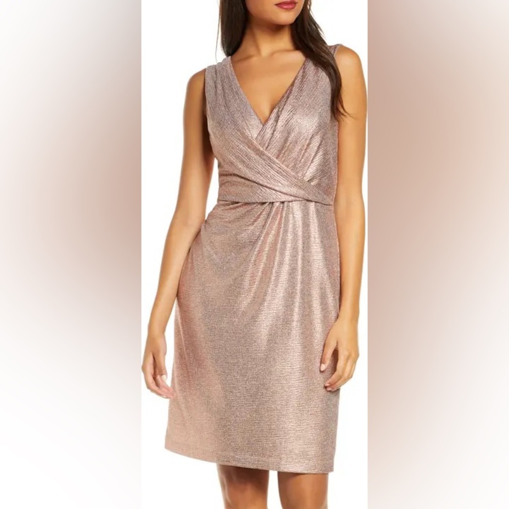 DONNA RICCO METALLIC SHEATH DRESS ❤️IN STORES❤️